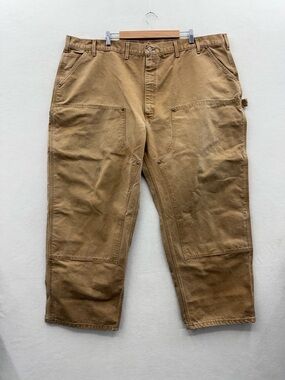 Vintage Carhartt Men’s 50x30 Double Knees B136 Brown Workwear Canvas